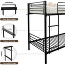Metal Twin Bunk Beds for Kids/Teens/Adults with Stairs childrensterritory