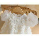 Little Girls Floral Embroidery-Tiered Princess Dress childrensterritory