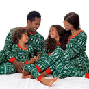 Cartoon Deer and Tree Print Family Matching Christmas Pajamas Sets childrensterritory