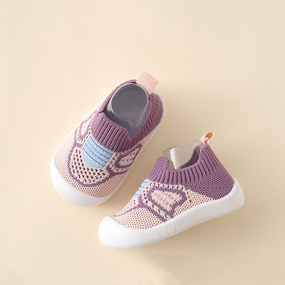 Infant Crib Floor Socks with Rubber Sole for Girls and Boys childrensterritory