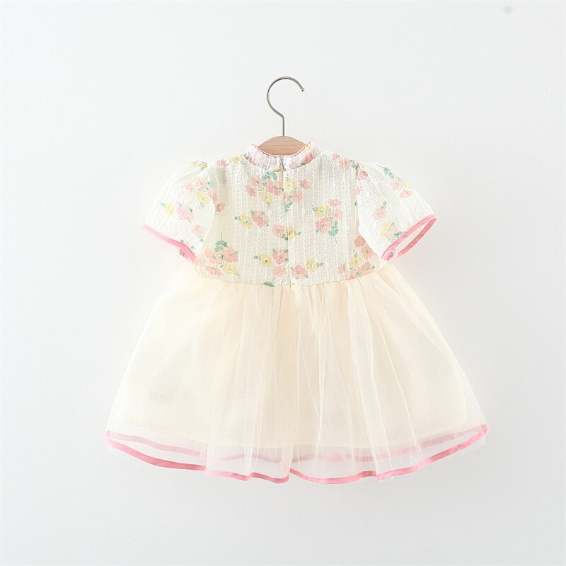 Baby GirlS Chinese Style Patchwork Princess Dress childrensterritory