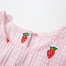 Little Girls Cartoon Strawberry Dresses for Summer childrensterritory