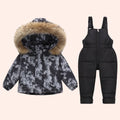 Kids' Long-Sleeved Winter Hooded Snowsuit childrensterritory