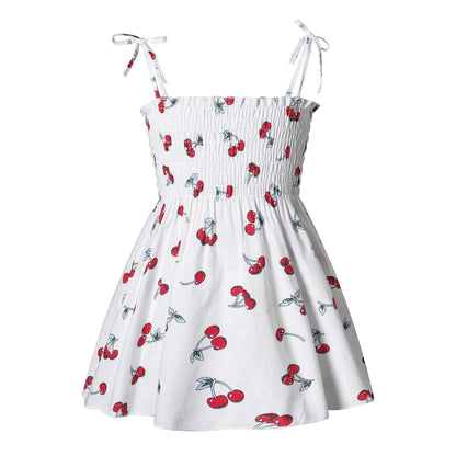 Kids Girl Sleeveless Floral Sling Summer Dresses childrensterritory