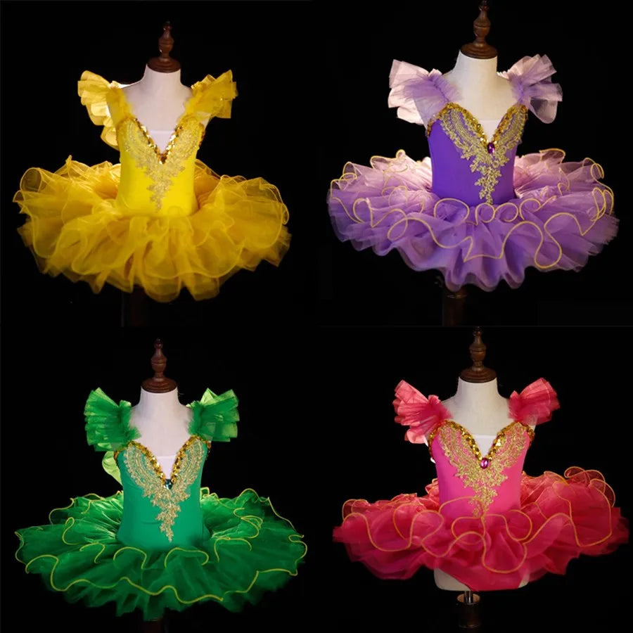 Kids' Girls Stunning Ballet Tutu Dancing Dresses