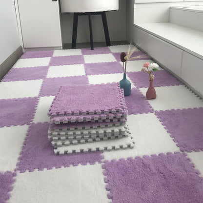 Stain Resistant Splicing Mat Ins Style Room Carpet 30*30 Cm childrensterritory