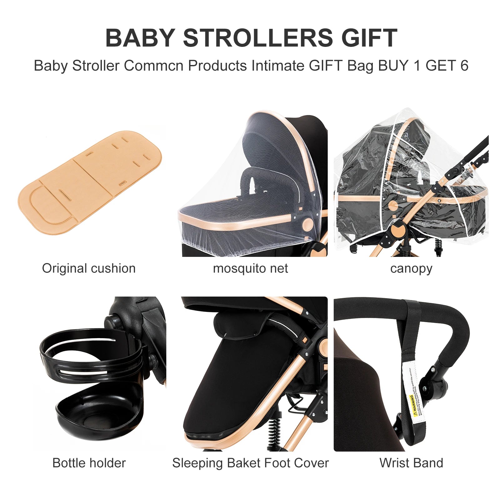 3 in 1 Lightweight and Foldable Baby Stroller