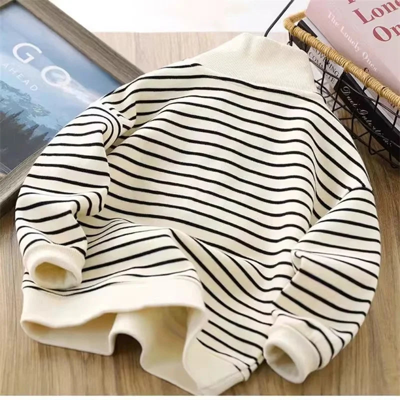 Casual Striped Design Sports Sweatshirts for Kids childrensterritory