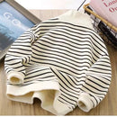 Casual Striped Design Sports Sweatshirts for Kids childrensterritory