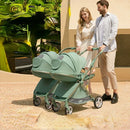 Two-way Foldable, Lightweight, and Detachable Twin Baby Stroller childrensterritory