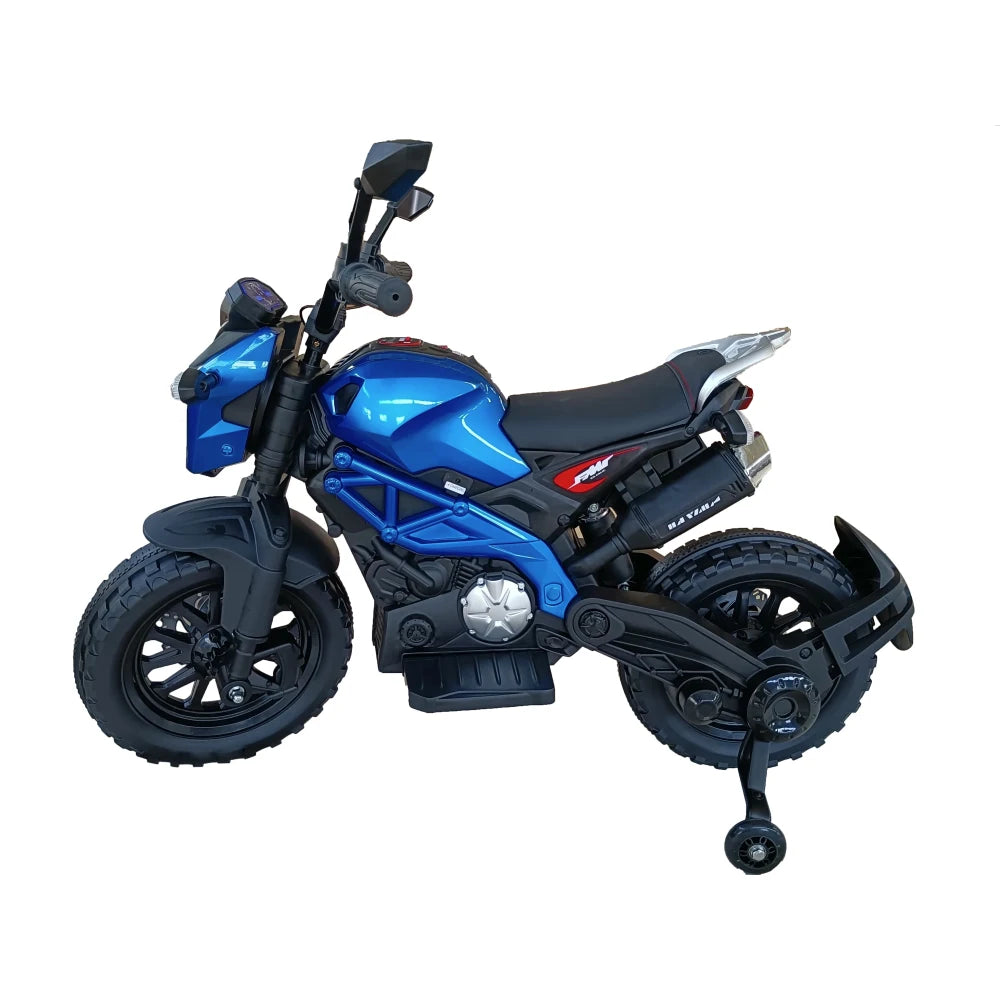 Kids Electric 12V Motorcycle with Training Wheels