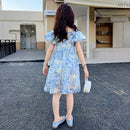 Stylish Printed Summer Party Dress for Kids Girls childrensterritory