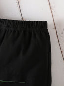 Baby Boys Cartoon Letter Graffiti Top Hollow Shorts Outfit Set childrensterritory