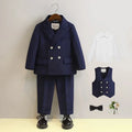 Kids Blazer Vest Pants Formal/Wedding Clothes Set