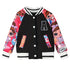 "A" Pattern and Cartoon Doll Print Kids Girls Jackets childrensterritory