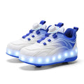 Kids Luminous Roller Skate Shoes with Two Wheels childrensterritory
