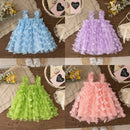 Baby Girls Butterfly Embellished Sweet Princess Dresses