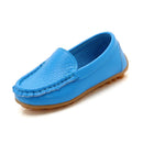 Kids Casual Style Slip On Leather Loafers childrensterritory