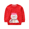 Kids Girls Boys Christmas Theme Print Sweatshirts