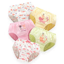 Cartoon Print 5Pcs/Set Girls Breathable Cotton Briefs