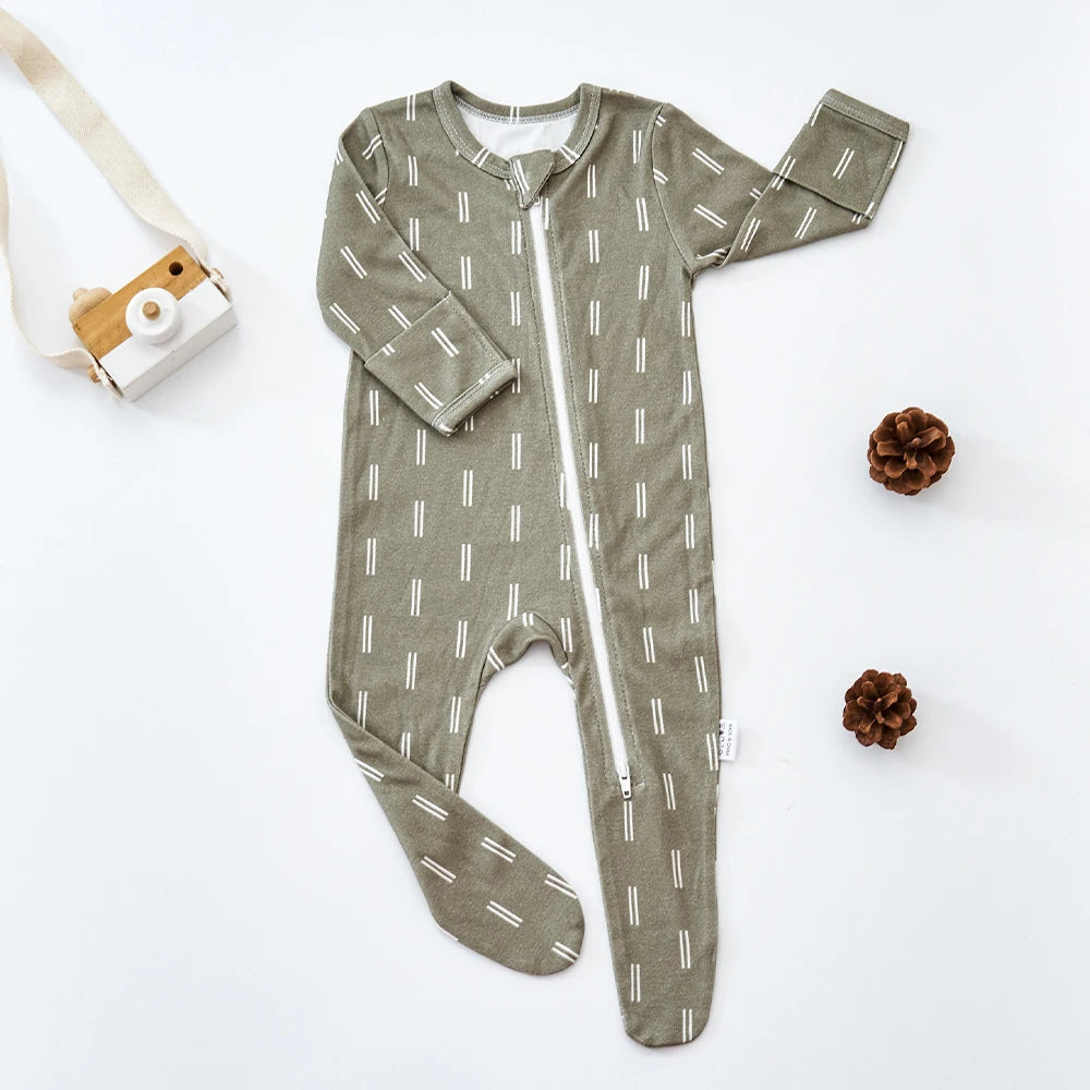 Newborn Nordic Pattern Bamboo Cotton Romper childrensterritory