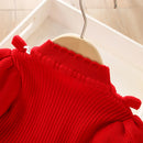 Kids Girls Elegant Princess Sweater Dresses for Winter Parties childrensterritory