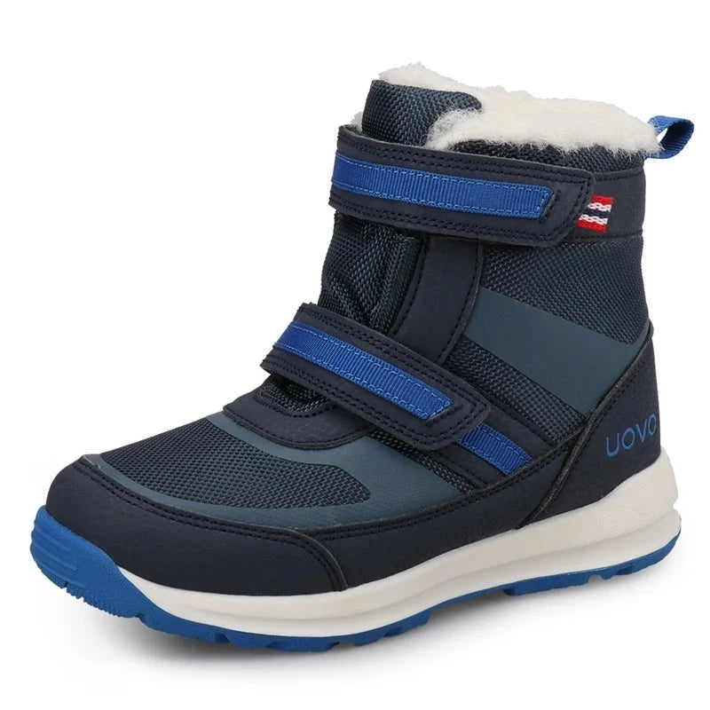 Kids Boys Outdoor Warm Long Snow Boots With Fur childrensterritory