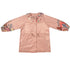 Flowers Printed Peter Pan Collar Girls Trench Coat childrensterritory