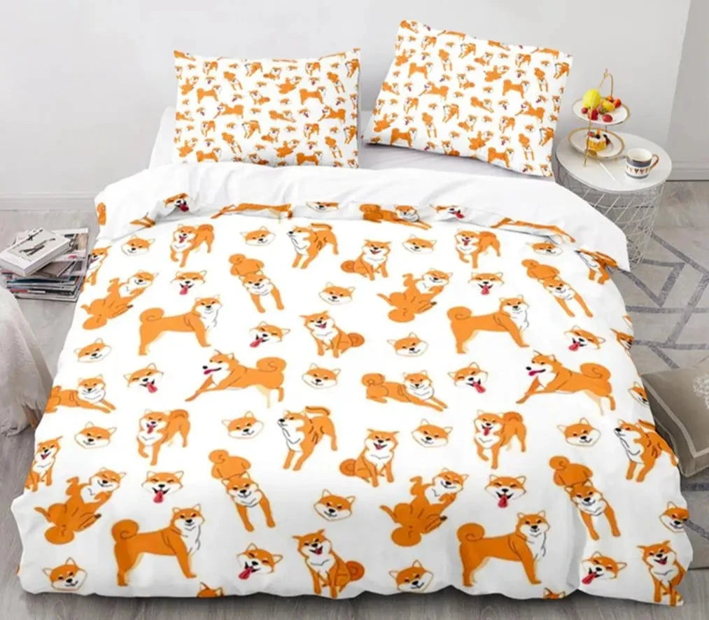3D Cartoon Animal Print Microfiber Kids Bedding Sets