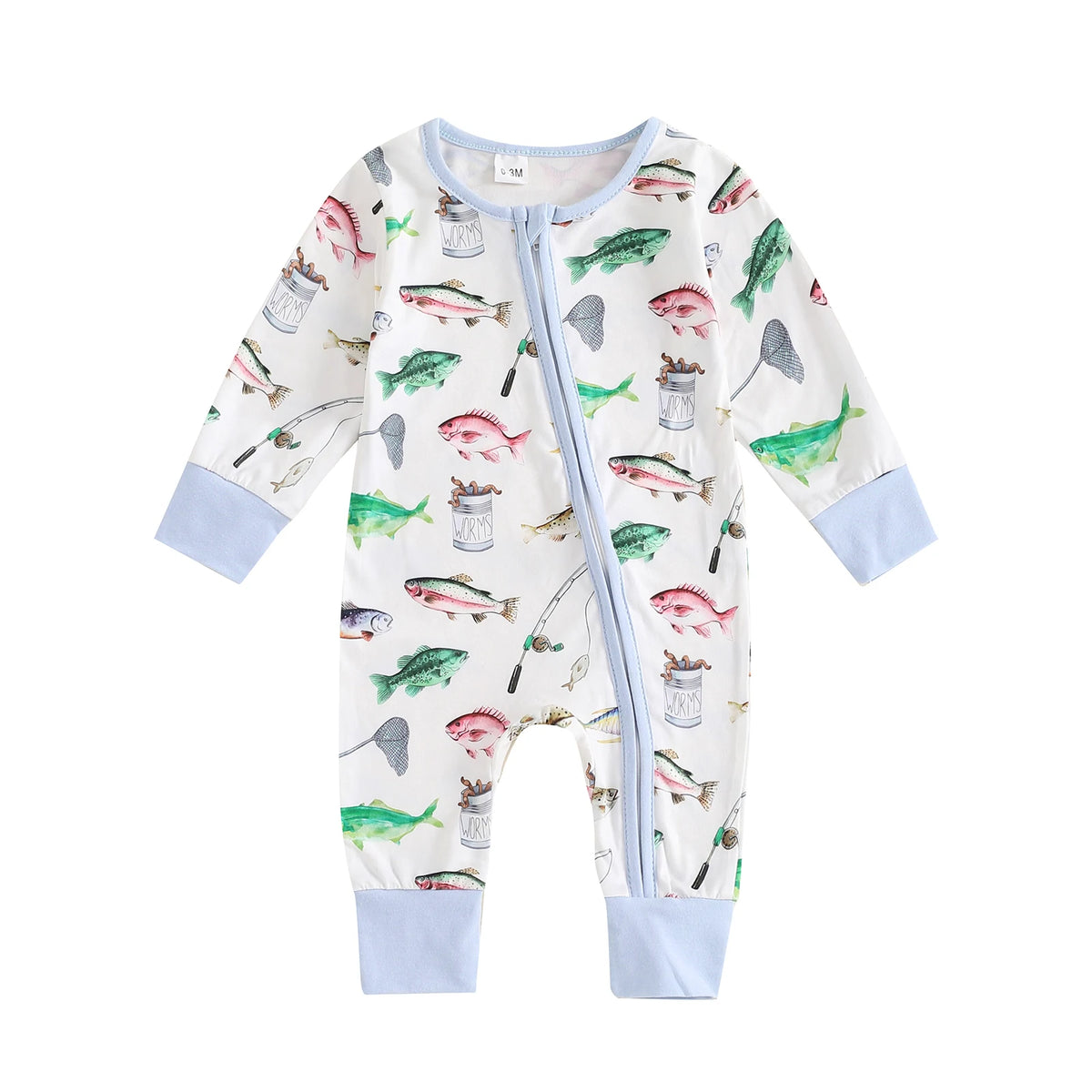 Baby Long Sleeve Printed Rompers for Spring