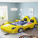 Luxurious Sports Car Design: Leather Bed for Kids childrensterritory