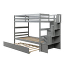 Twin over Bunk Beds with Twin Trundle & Storage childrensterritory