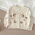 Baby Girl Flower Embroidered Knitted Cardigans childrensterritory