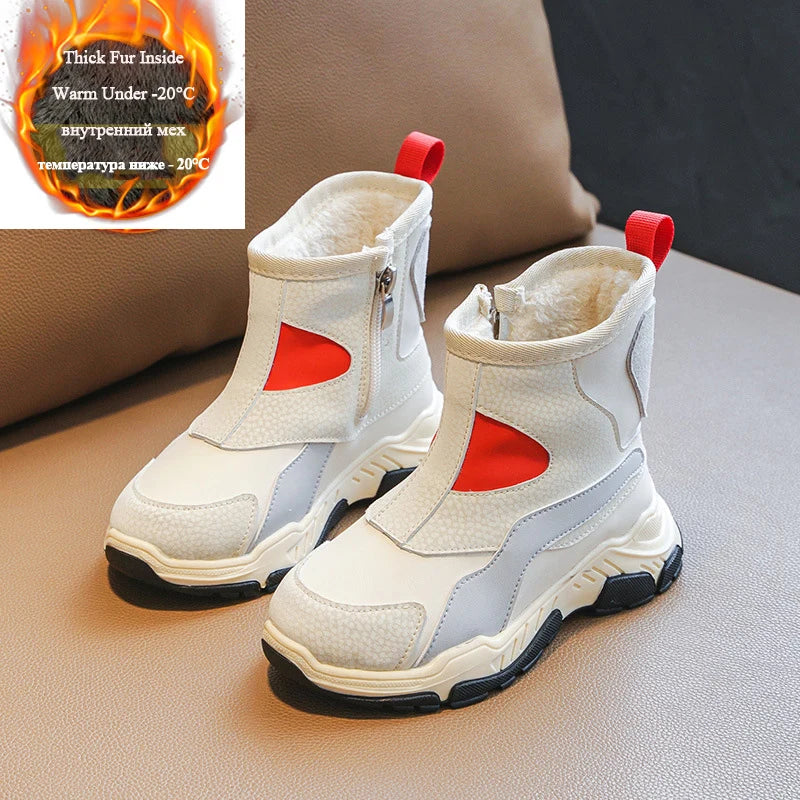 Thicken Cotton Warm Waterproof Winter Shoes for Kids childrensterritory
