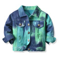 Kids Stylish Tiedye Denim Jackets for Spring Autumn childrensterritory