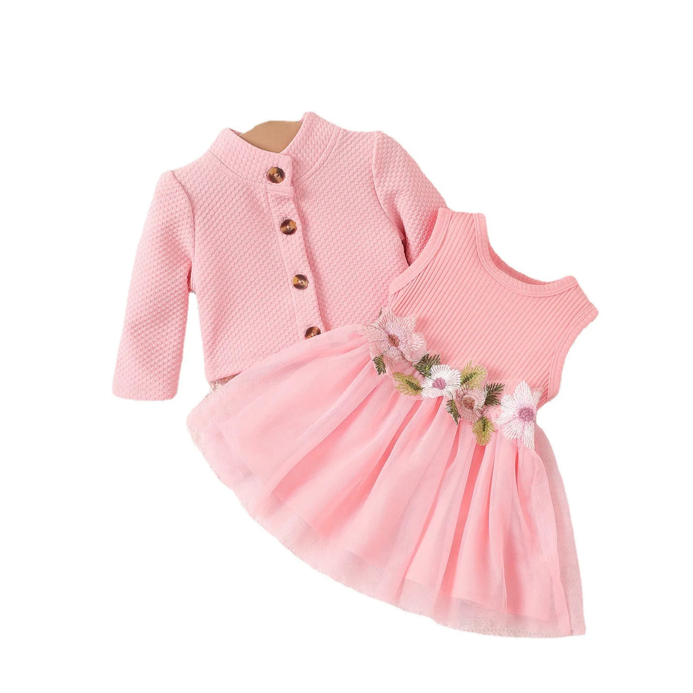 Baby Girl 2pc Birthday Party Dresses Set