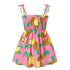 Little Girls Floral Halter Style Summer Cotton Dresses childrensterritory
