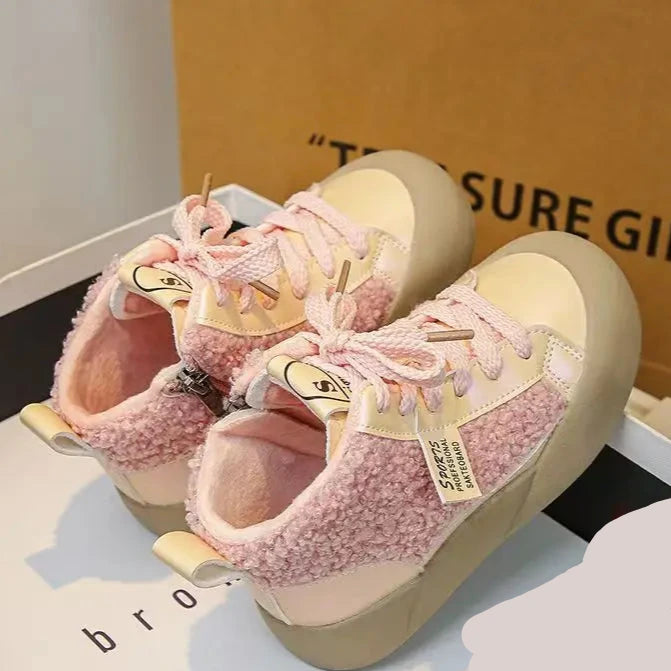 Kids Girls High Top Warm Sneakers New Collection childrensterritory