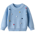 Girls' Long-Sleeved Casual Winter Pullover Sweater childrensterritory