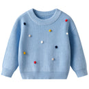 Girls' Long-Sleeved Casual Winter Pullover Sweater childrensterritory