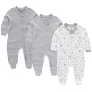 Newborn Baby Printed Warm Rompers with Zipper Closure