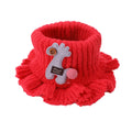 Kids Warm Thick Cartoon Giraffe Knit Scarfs Neck Sets childrensterritory