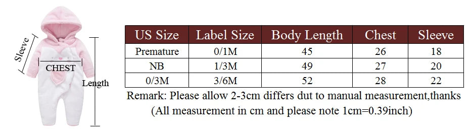 Baby Kids Long Sleeves Soft Warm Rompers childrensterritory