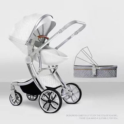 2 in 1 Folding Luxury High Landscape Baby Pram childrensterritory