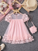 Flower Design Cute Summer Princess Dresses for Girls childrensterritory