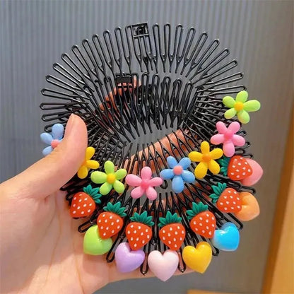 Cute 3Pcs Colorful Broken Headband Hair Clips for Girls childrensterritory