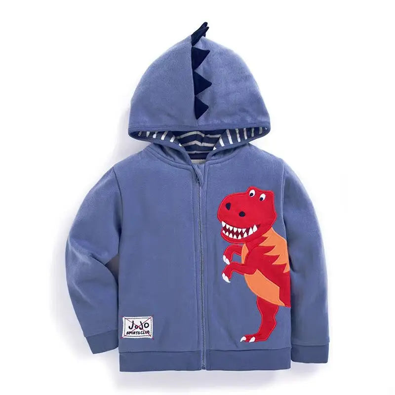 Long-Sleeved Cartoon Print Winter Hoodies For Kids