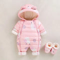 Newborn Thicken Hooded Autumn Winter Romper childrensterritory