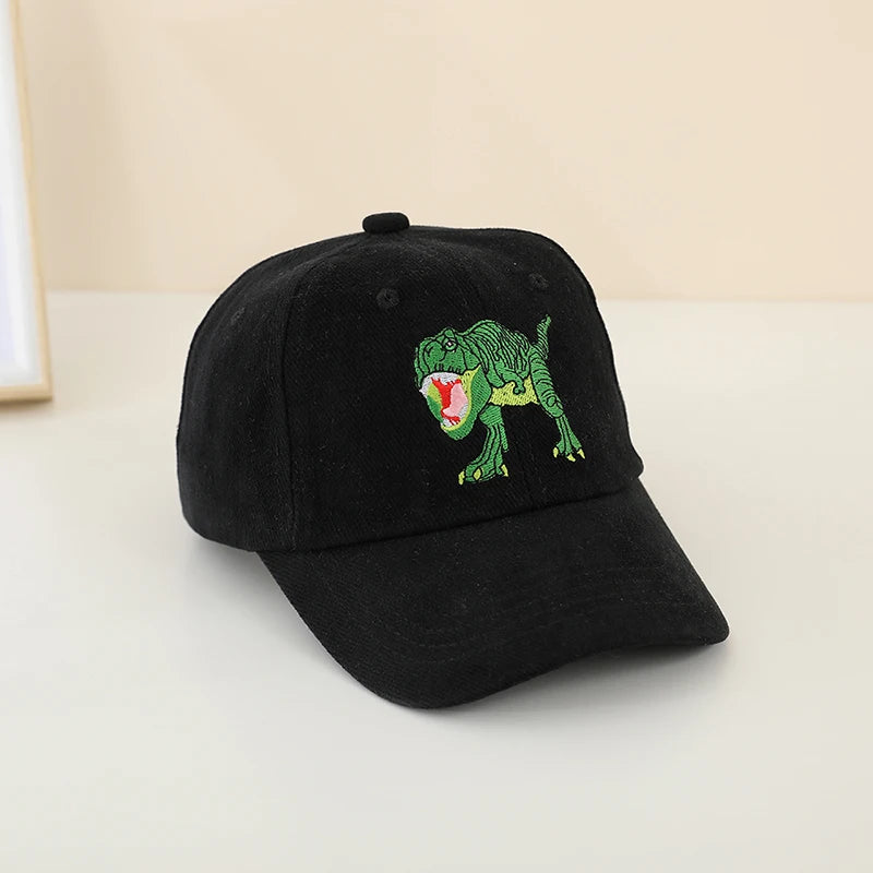 Dinosaurs Embroidered Boys Outdoor Summer Caps