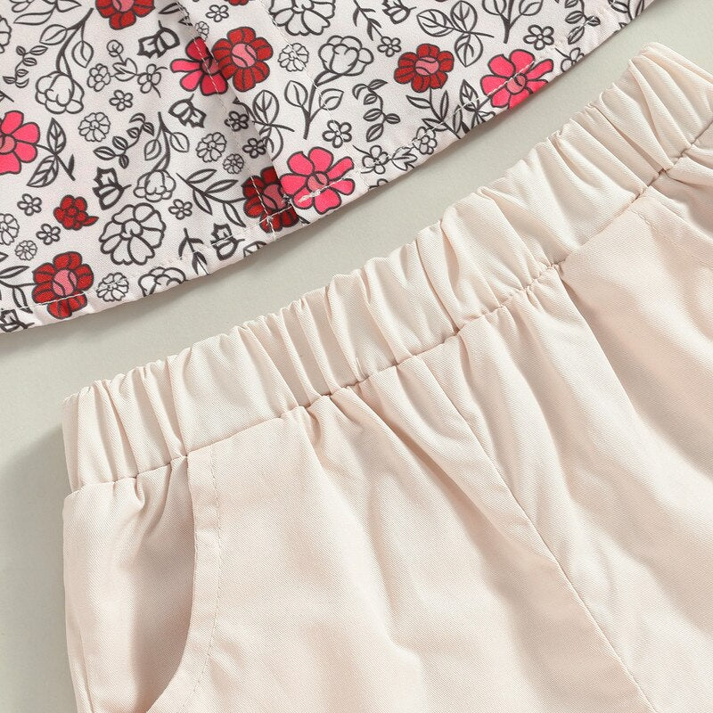 Baby/Kids Boys Floral Shirt and Short Clothing Set childrensterritory